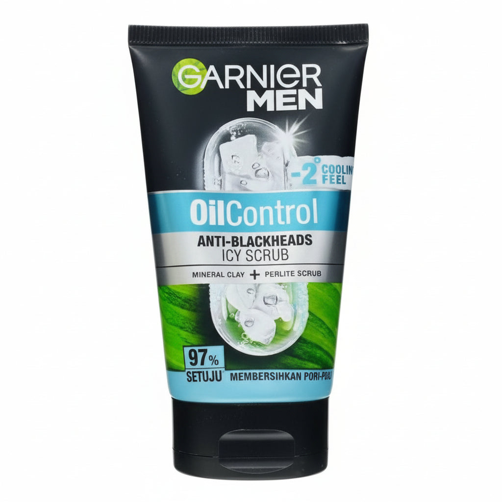 GARNIER MEN - OIL CONTROL - ANTI-BLACKHEADS - ICY SCRUB - 100ml