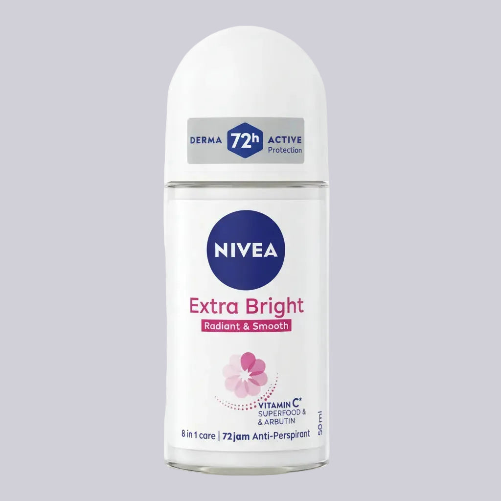 NIVEA - EXTRA BRIGHT - Radiant & Smooth - Anti-Perspirant Roll On - 50ml