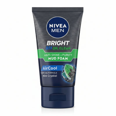 NIVEA MEN - BRIGHT 8H OIL CLEAR - Facial Foam - 100ml