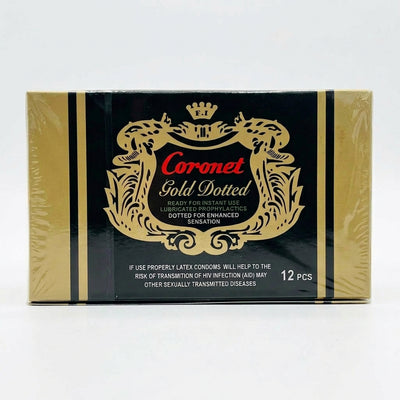 Coronet Gold - CONDOMS DOTTED - 12 PCS