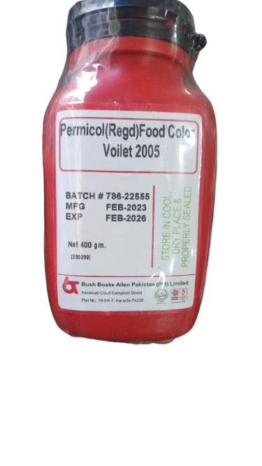 Bush Boake Allen - Violet 2005 -Water Soluble Permitted Food Colour - 400 gm