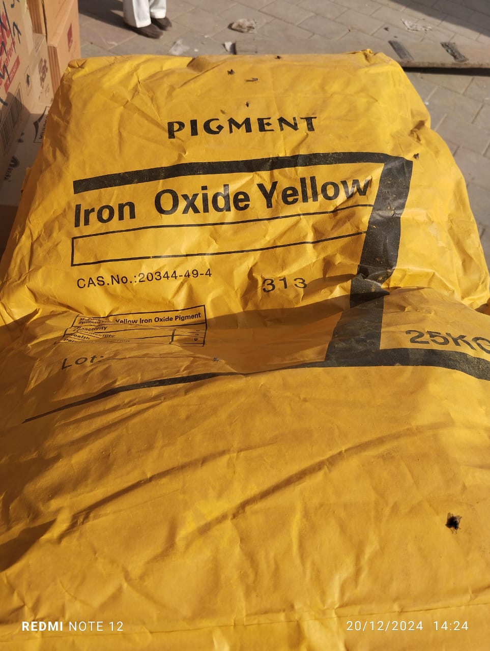 Pigment - Iron Oxide Yellow 313C - CAS-20344-494 - 25KG