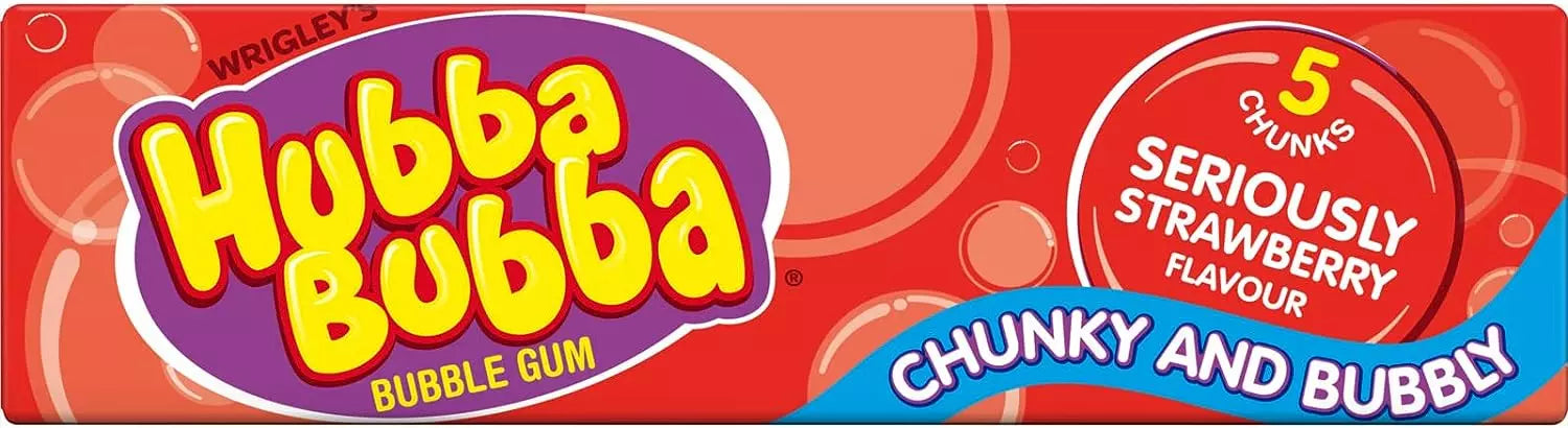 Wrigley's - Hubba Bubba - Bubble Gum - Seriously Strawberry - Box ( 20 X 35g ) - 700g