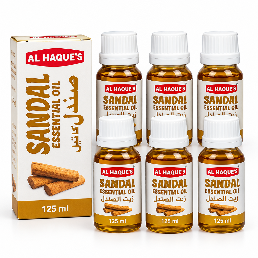 Al Haques - Sandalwood Essential Oil (Sandal Oil) - 10ml - Pack of 12