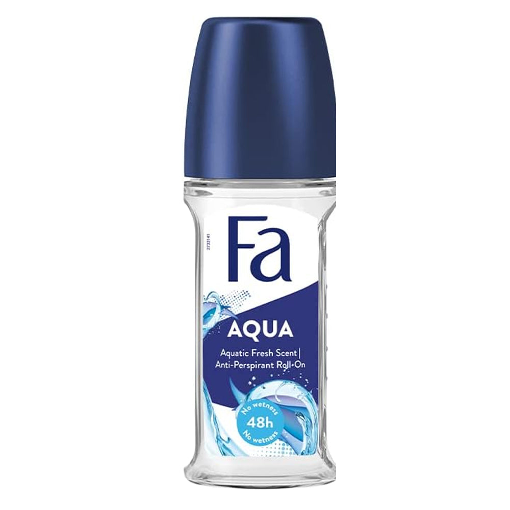 Fa Men - 48H Aqua - Aquatic Fresh Scent - Roll-On Deodorant - For Men - 50ml