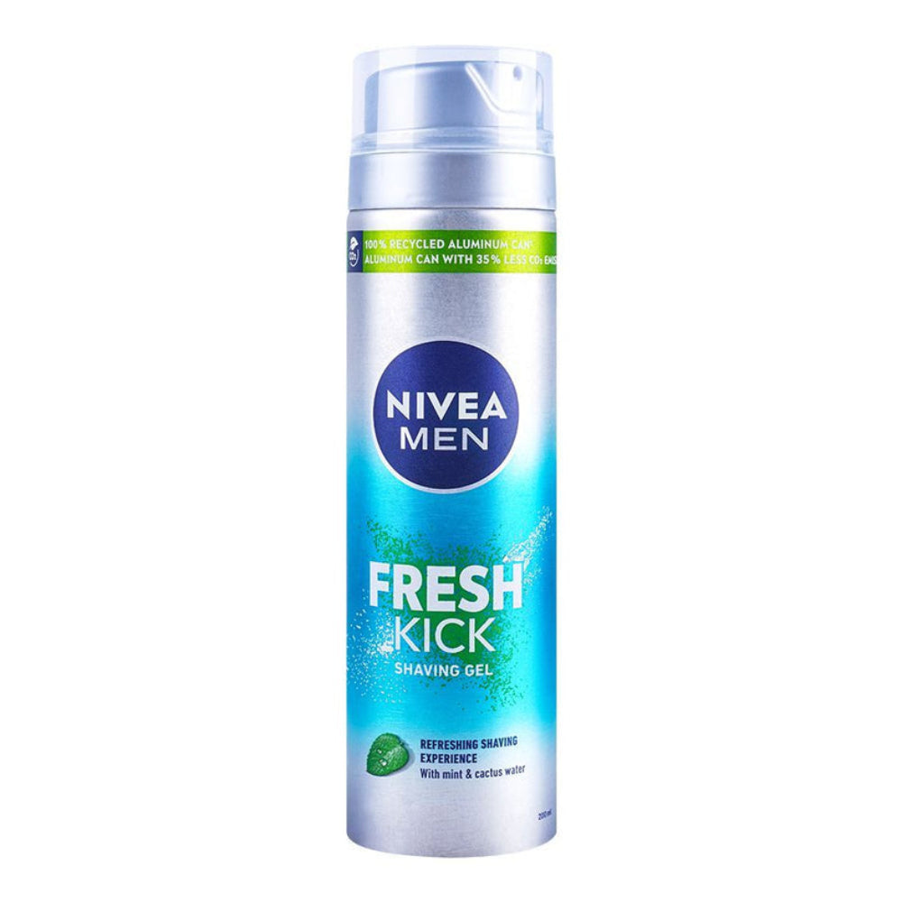 NIVEA MEN - FRESH KICK - Shaving Gel - (1X24) 200ml