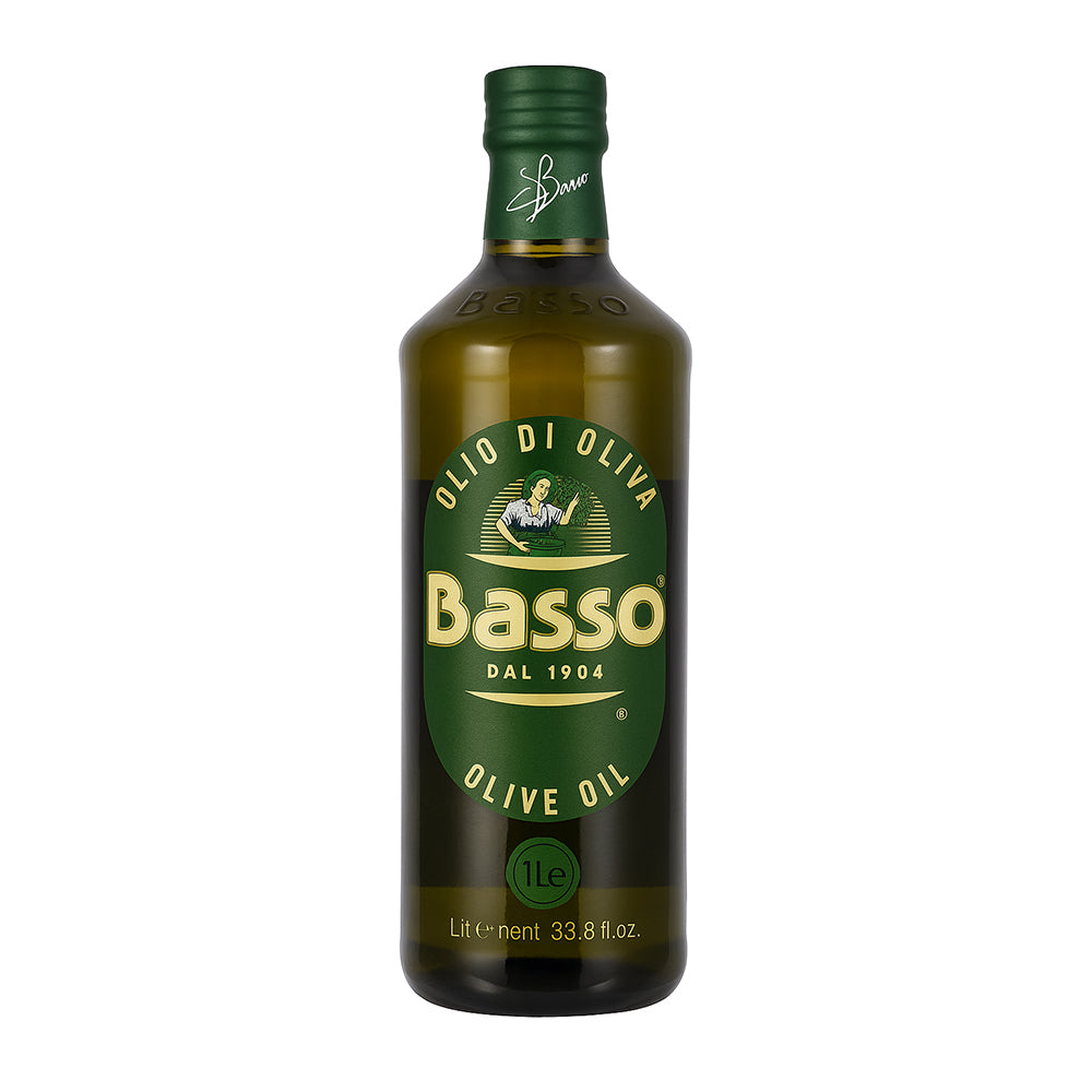 Basso - Olio De Oliva - Italian - Pure Olive Oil - 1000 ML (1L)