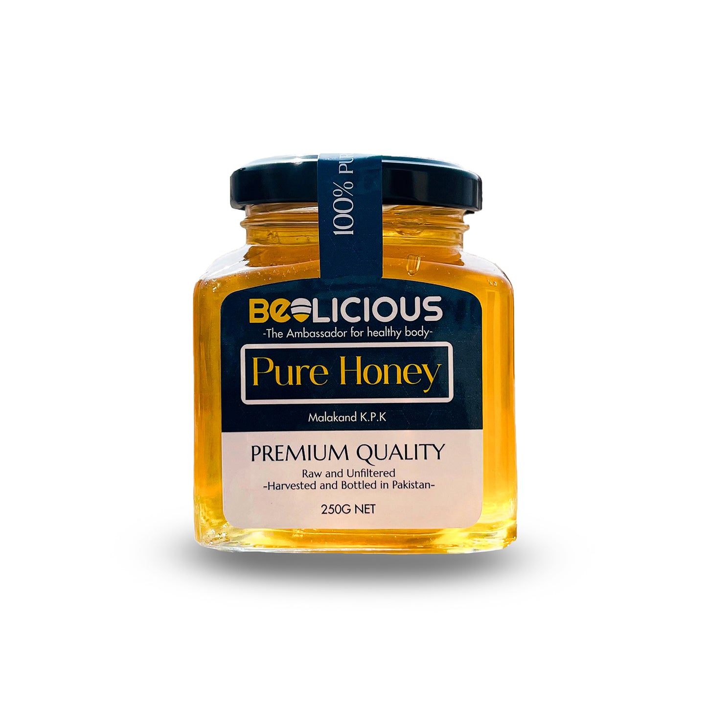Beelicious - Pure Honey - Original - 100% Pure Honey - 250 Gram