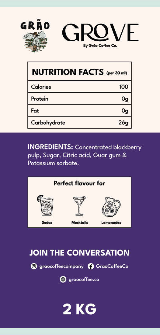 Blackberry Puree Grao Coffee Company