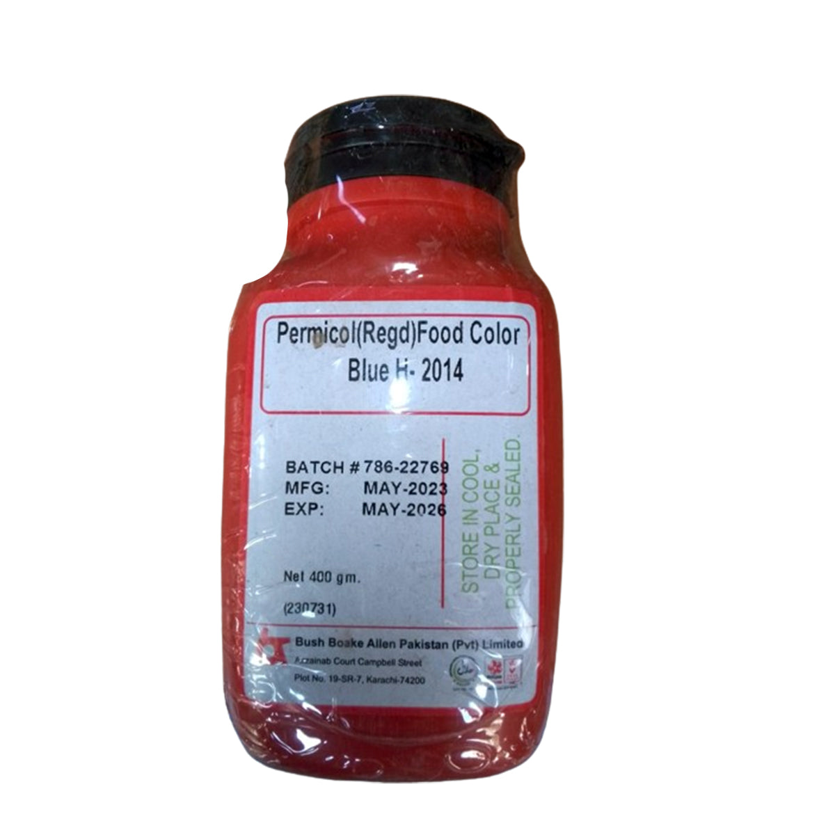 Bush Boake Allen - Blue 2014 -Water Soluble Permitted Food Colour