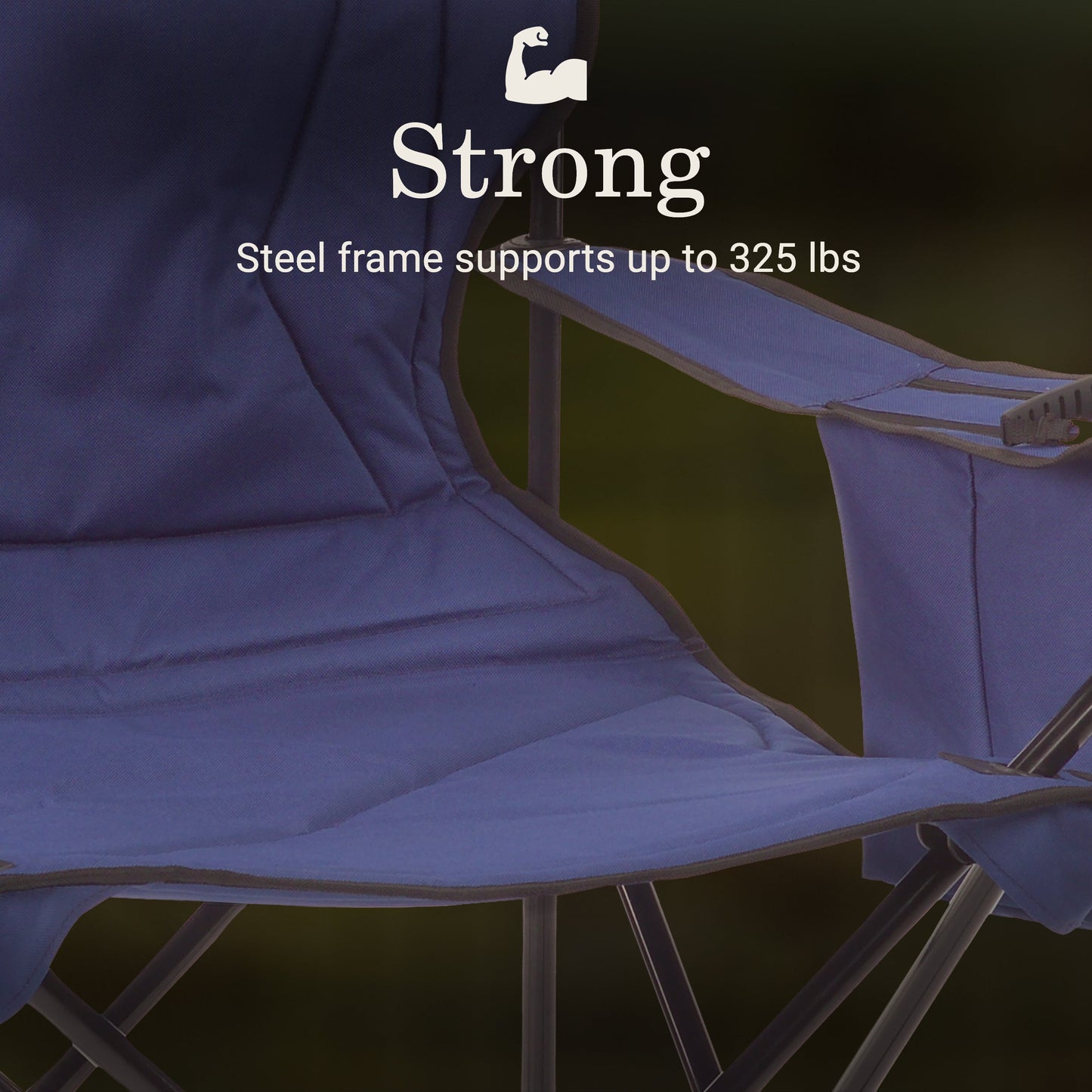 Coleman - Quad Camping Chair With Built-In 4-Can Cooler