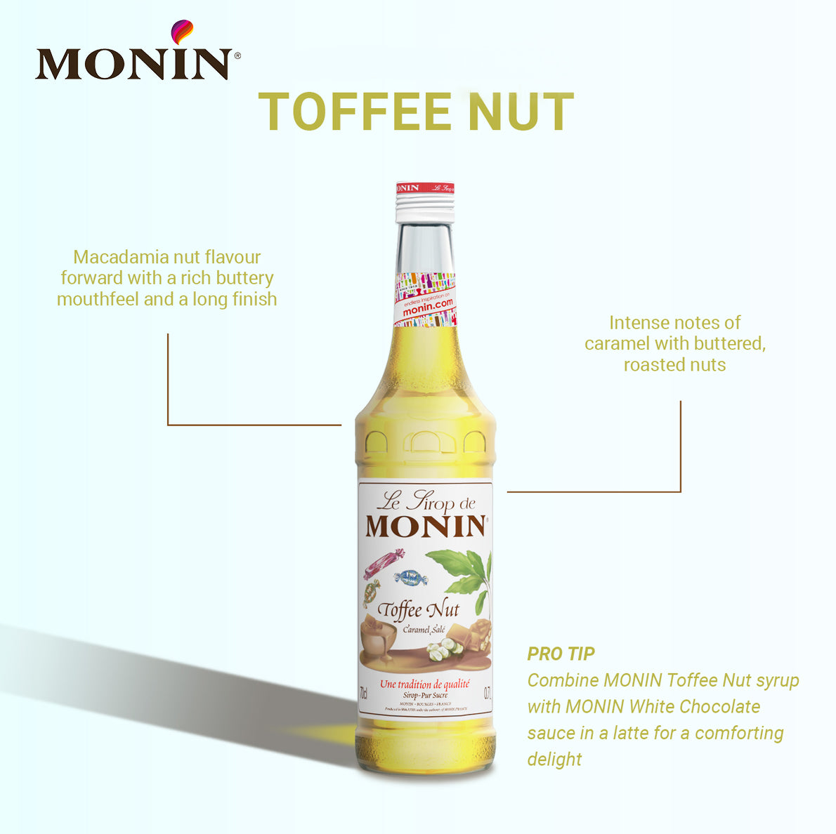 Monin - Toffee Nut - Le Sirop De Monin - 1000 ML
