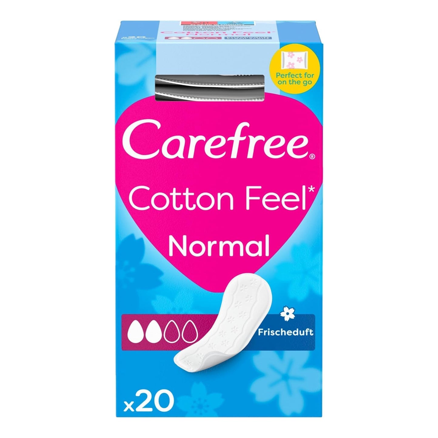 Carefree - Sanitary Pads - Cotton Feel - Normal Size - x20 Liners