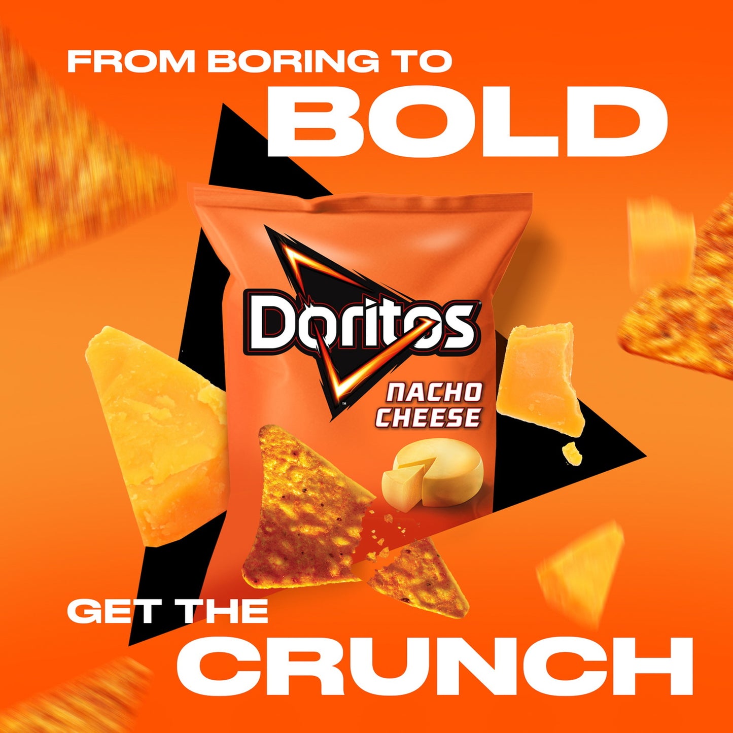 Doritos - Nacho Cheese - Tortilla Chips - 105 gm