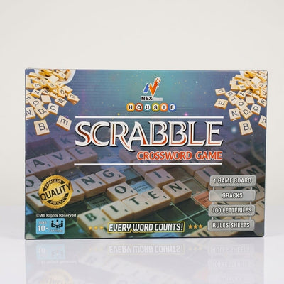 NexGame Scrabble Crossword Board Game - Classic Educational Word Game for Family & Kids (Ages 10+)