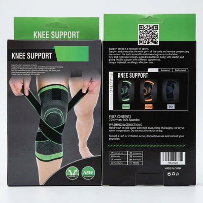 Elastic Knee Support Sleeve – Adjustable Compression Strap for Joint Relief & Sports Protection