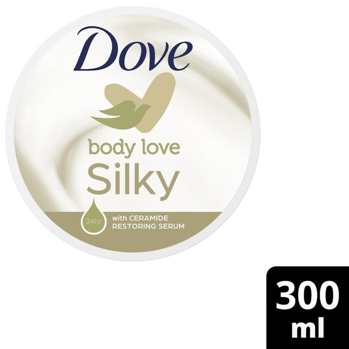 Dove - Silky - Nourishment - Pampering Body Cream - 300ml - With Ceramide Restoring Serum