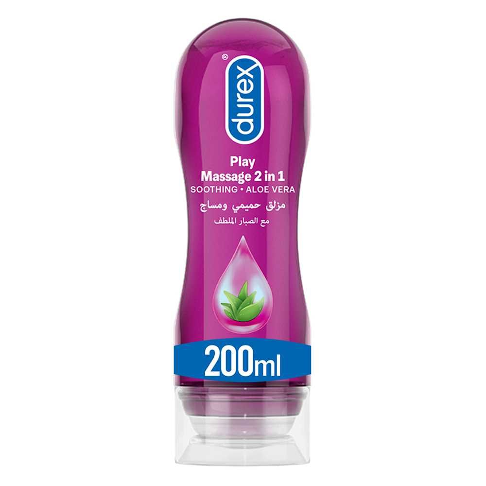Durex Play - 2 in 1 - Water Based Lube + Massage - Aloe Vera - 200 ml