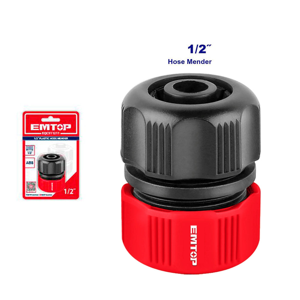 Emtop - 1/2" Plastic Hose Mender- Model - EQCS11211