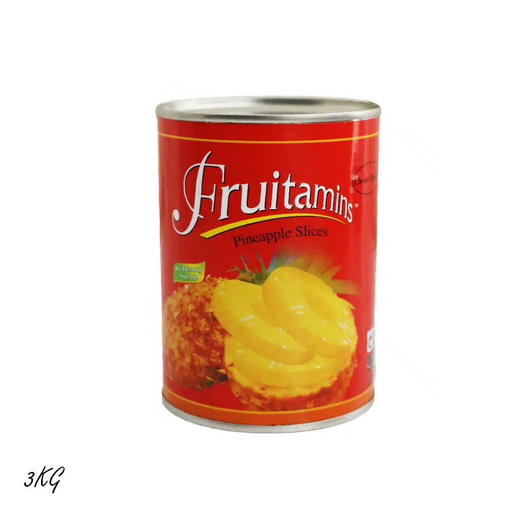 Fruitamins - Sliced Pineapple - 3kg - Imported From Malaysia - 6 Pcs