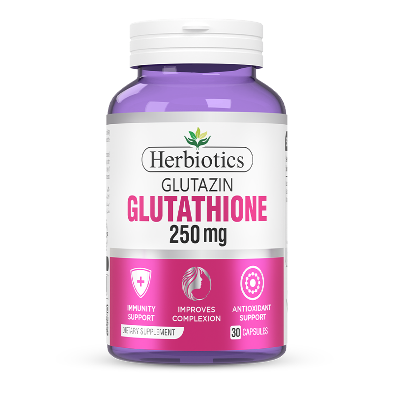 Herbiotics - Glutazin - Capsules - 250mg - Glutathione Antioxidant