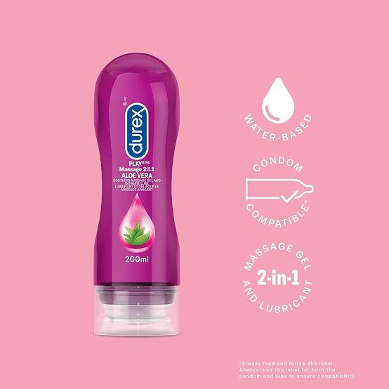 Durex Play - 2 in 1 - Water Based Lube + Massage - Aloe Vera - 200 ml