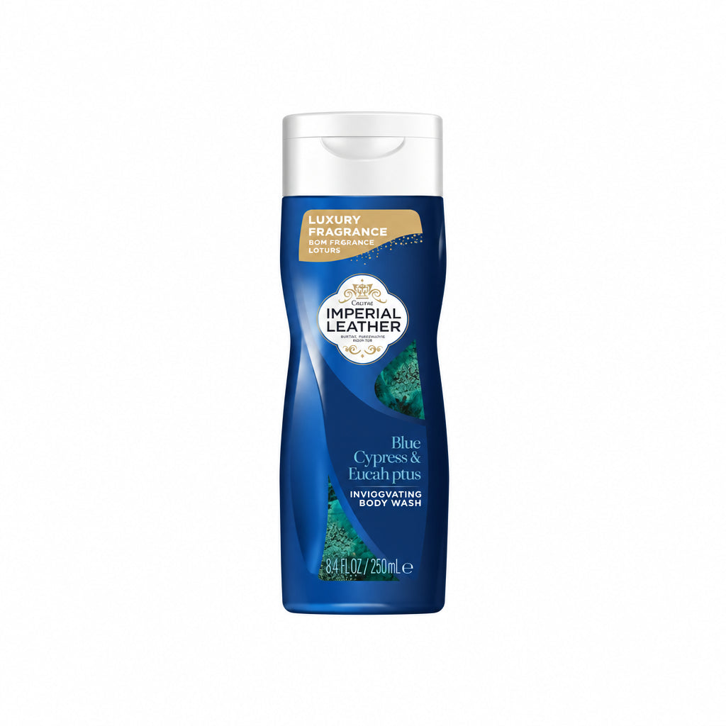 IMPERIAL LEATHER - BODY WASH - Blue Cypress & Eucalyptus - 8.4 fl oz / 250ml