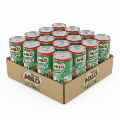 MILO - Nestle - ORIGINAL - Chocolate Malt Drink - 24 Cans Pack - Each Can 240ml