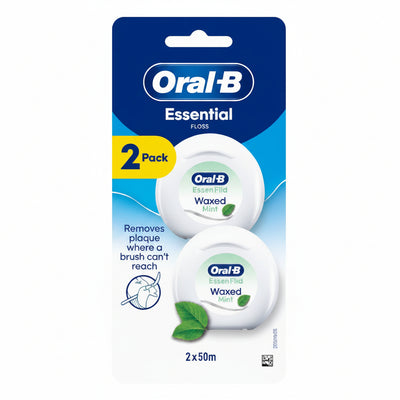 Oral-B - Dental Floss - ESSENTIAL - 2 Packs - 2 x 50 m