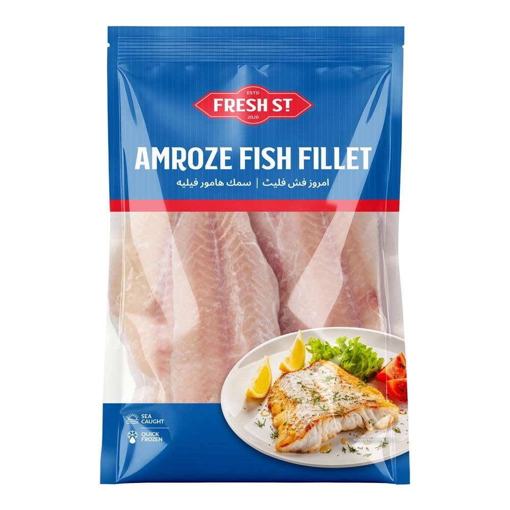 Fresh St - Amroze Fish Fillets - Frozen Food - Seafood Snacks - 500g - Raw Frozen Fillets