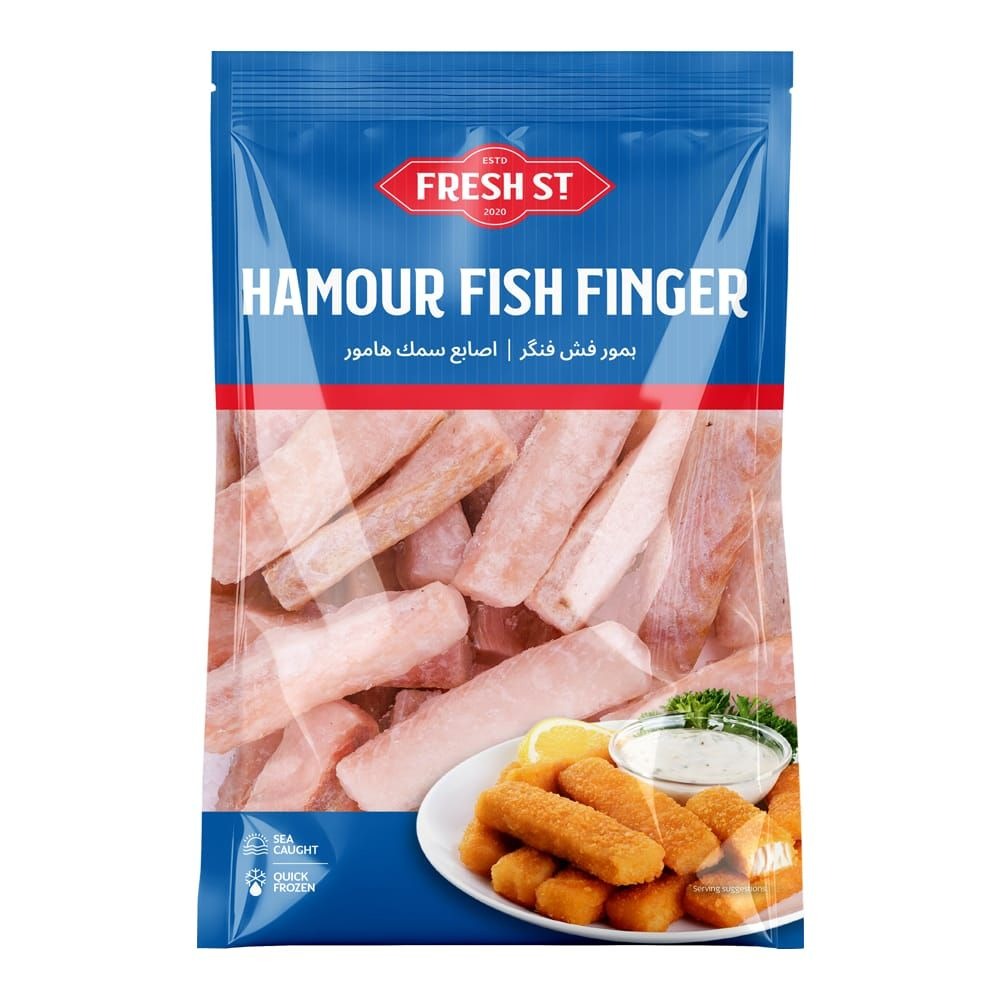 Fresh St - Hamour Fish Finger - Frozen Food - Seafood Snacks - 500g - Breaded Fish Fingers