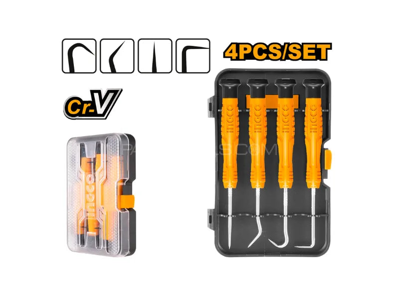 INGCO - 4 Pcs pick and hook set HKPHS0401