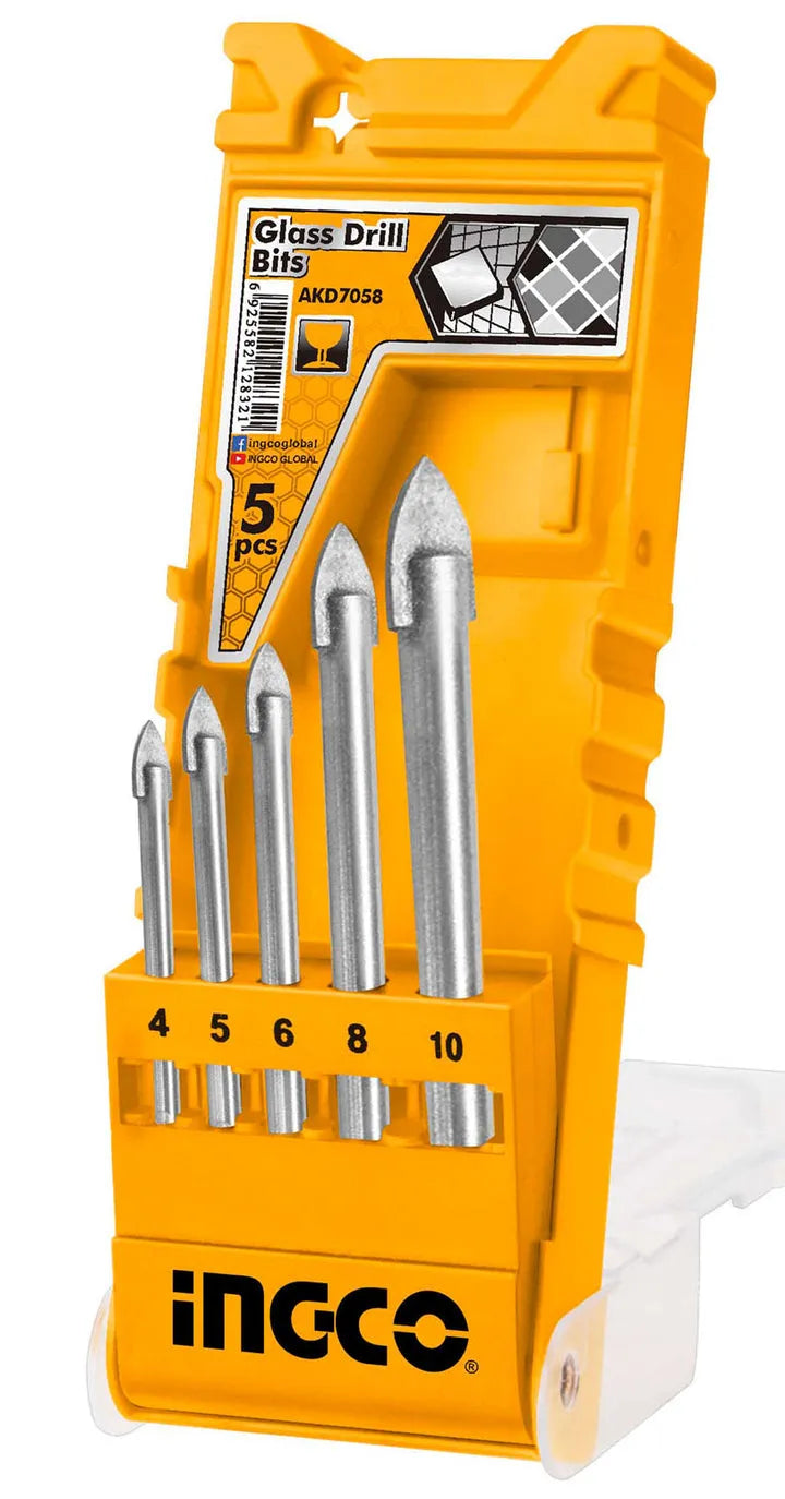 INGCO - AKD7058 5PCS Glass Drill Bits