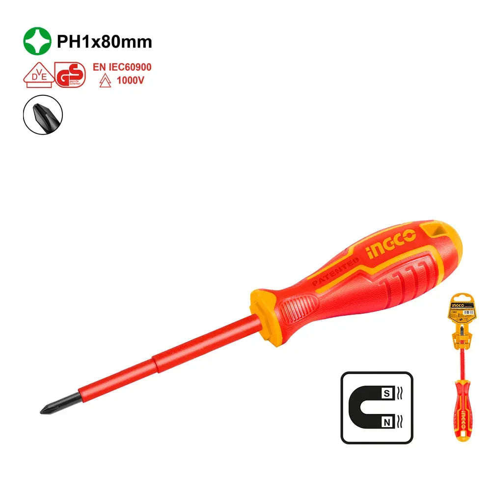 INGCO - HISD81PH180 Insulated Screwdriver