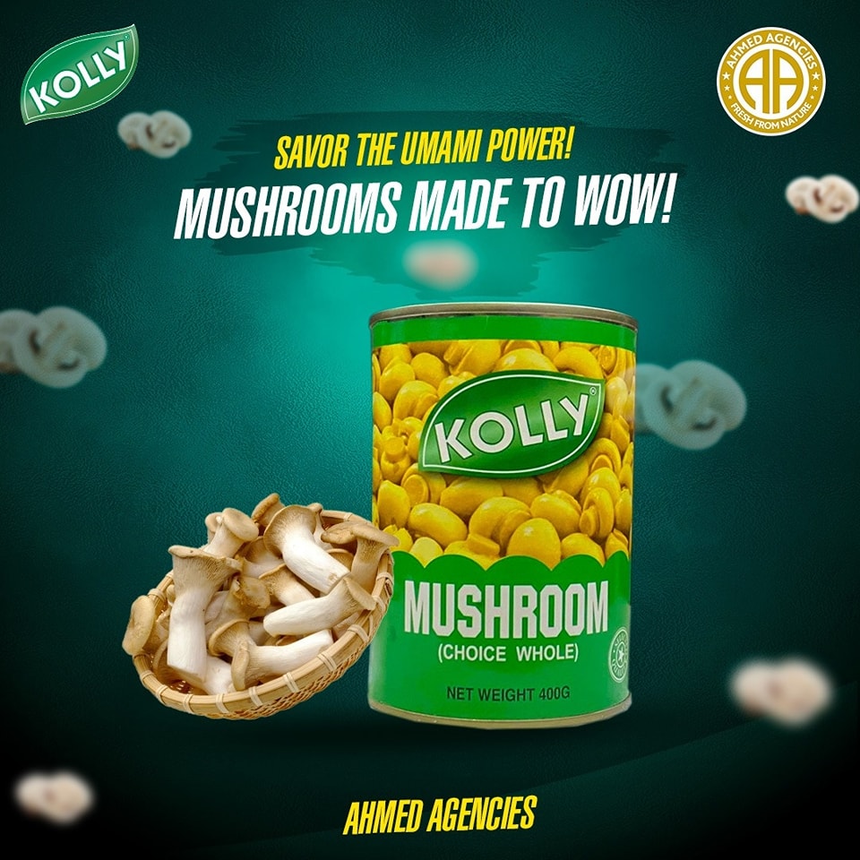 Kolly - Mushrooms - Whole Mushrooms - 370 gm