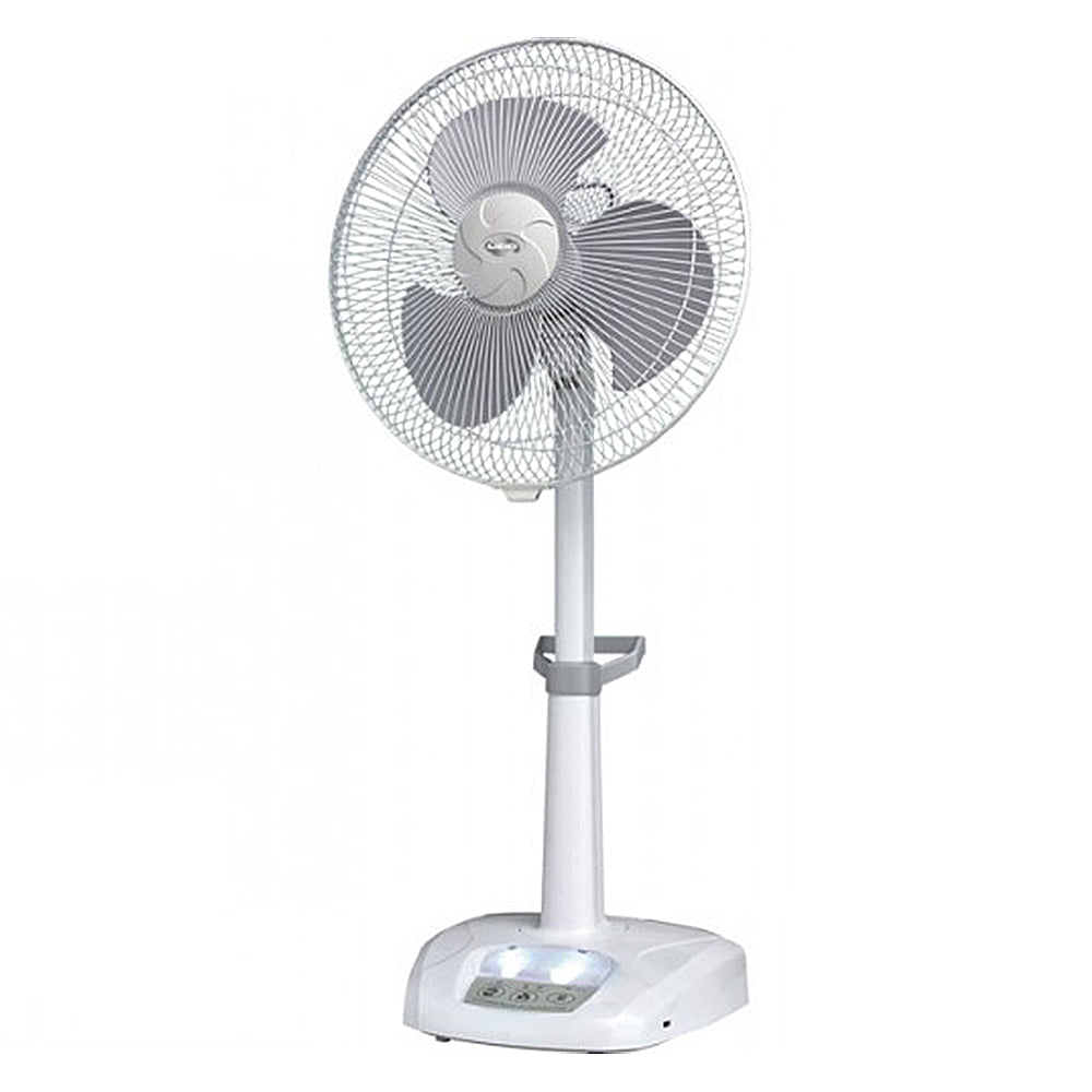 Lido - Rechargeable Fan (MS-3416r) - 16" - With Adjustable Stand & Remote Control