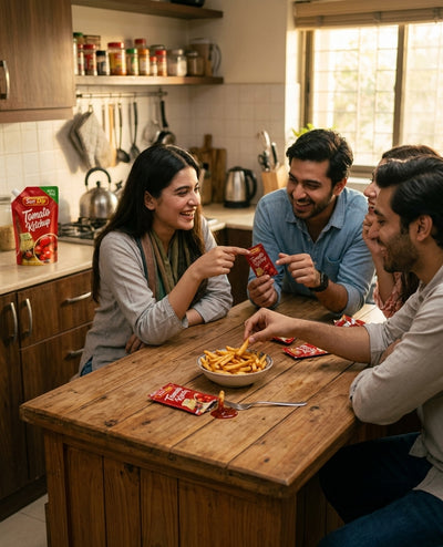 Sundip Tomato Ketchup Sauce Sachets Pack (100 Sachets*12)