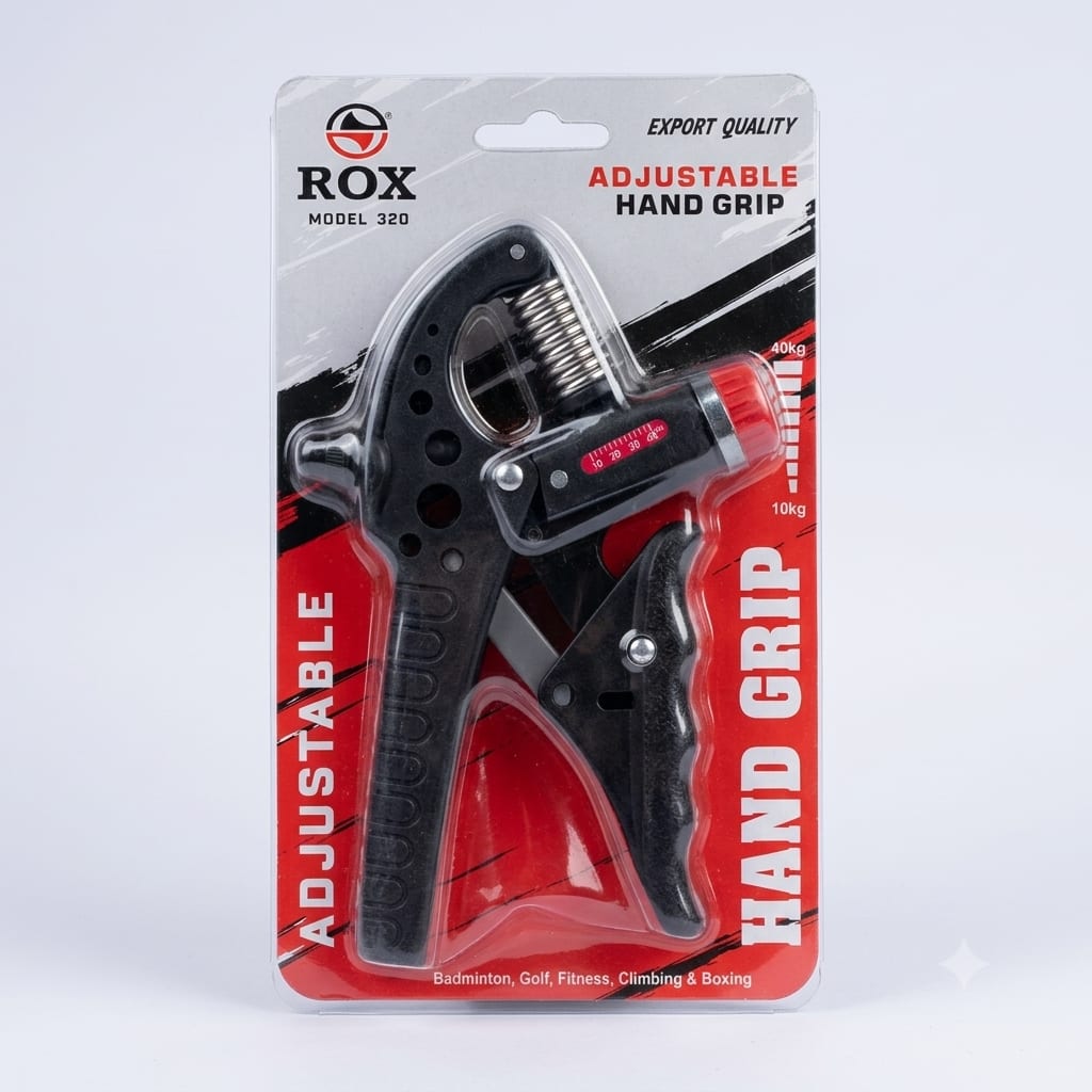 ROX Model 320 Adjustable Hand Grip Exerciser (10kg – 40kg) | Forearm & Wrist Strength Trainer