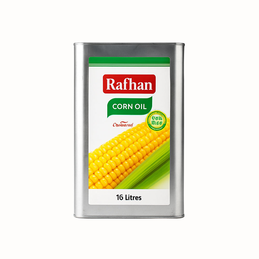Rafhan - 100% Pure Corn Oil - Cooking Oil - 16 Litres Tin