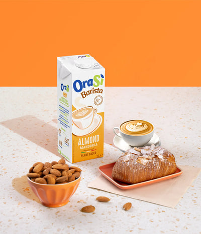Orasi Barista - 100% Italian - Plant-based drink - Almond Mandolra - 1 liter