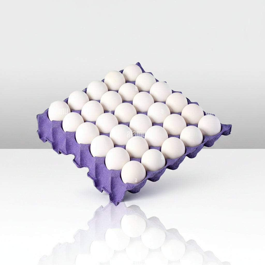 Fresh Farm Eggs - 30 Eggs x 12 Trays (Total 360 eggs)