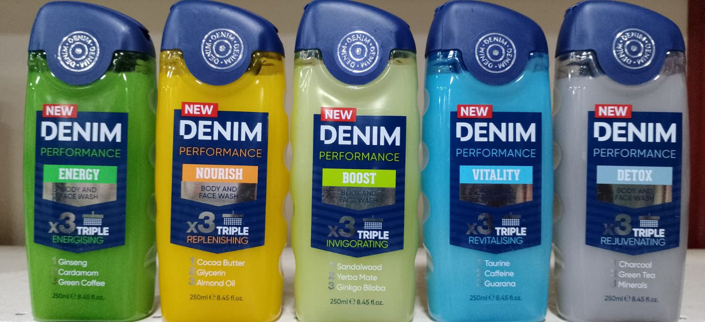 Denim - Performance - Body & Face Wash - Boost - 250ML