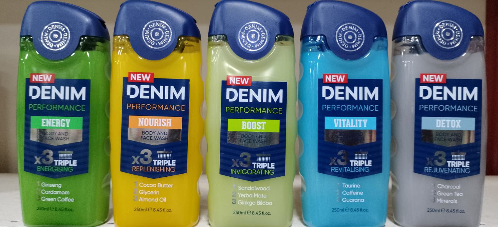 Denim - Performance - Body & Face Wash - Boost - 250ML