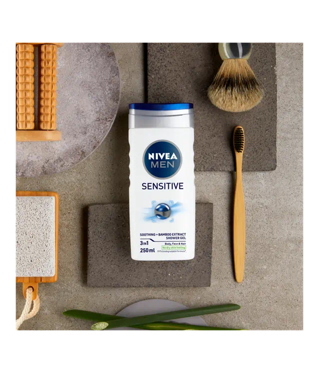 Nivea Men - Sensitive - Body Wash for Men - Shower Gel - 250 ML