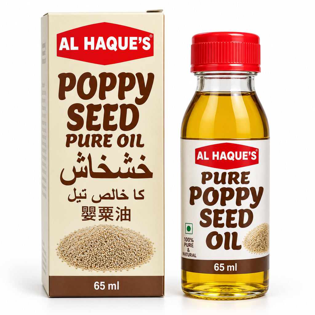 Al Haques - Poppy Seed Oil (Khashkhash Oil) - 65ml - Pack of 6