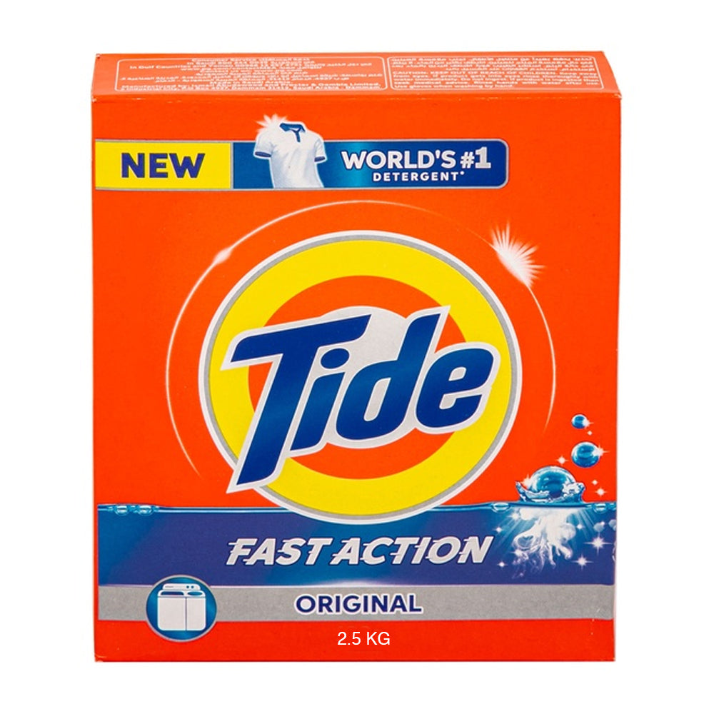 Tide - Detergent Powder - Top Load - Fast Action - Original Scent - 2.5Kg