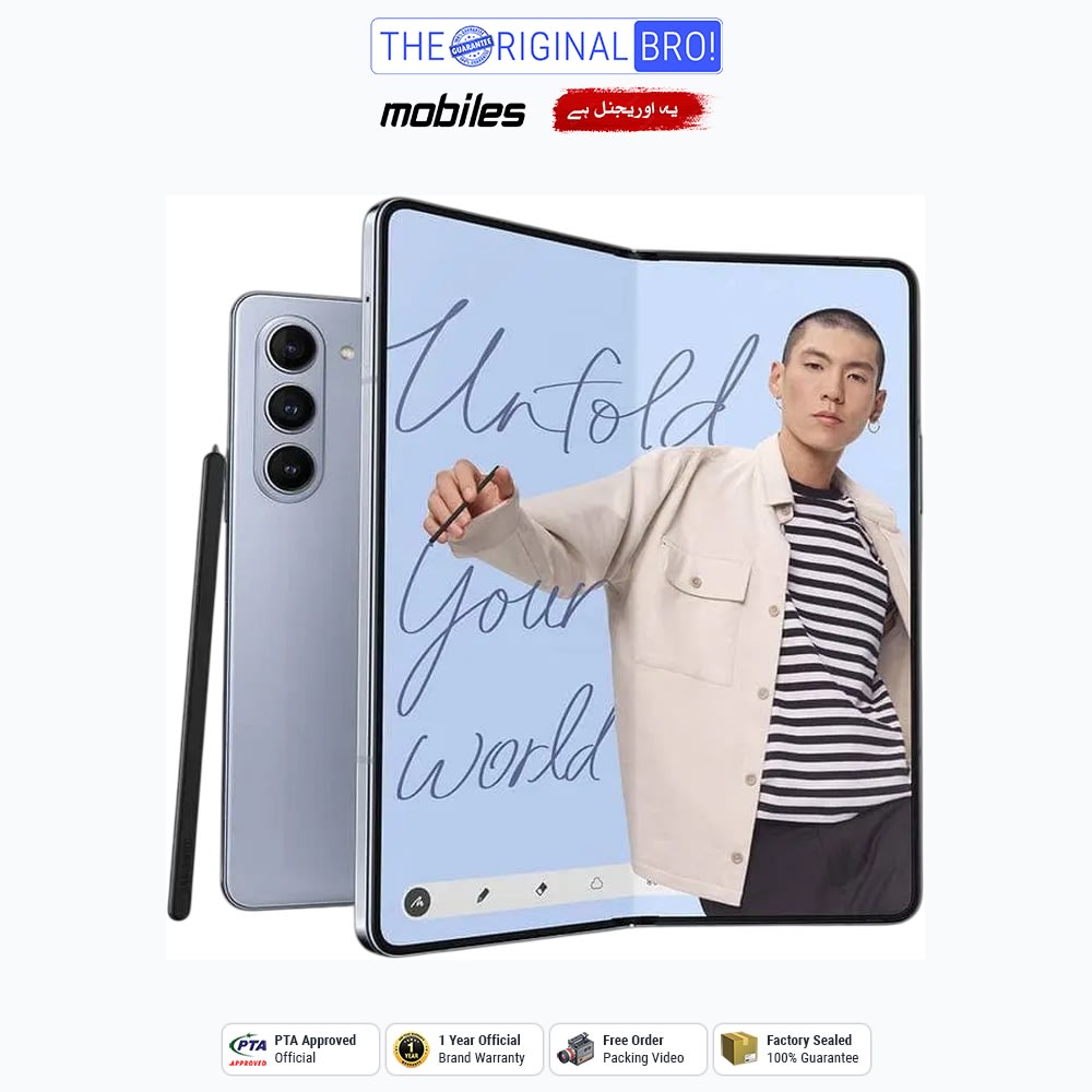 Samsung Galaxy Z Fold 5 5G | 12GB - 256GB | PTA Approved | 1 Year Official Warranty | Factory Sealed | The Original Bro Mobiles