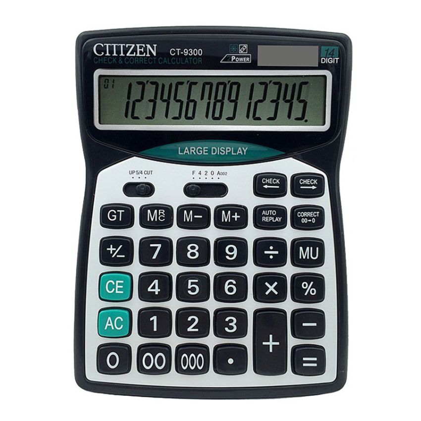 Citizen - Calculator Ct-9300 - 14 Digits - Solar