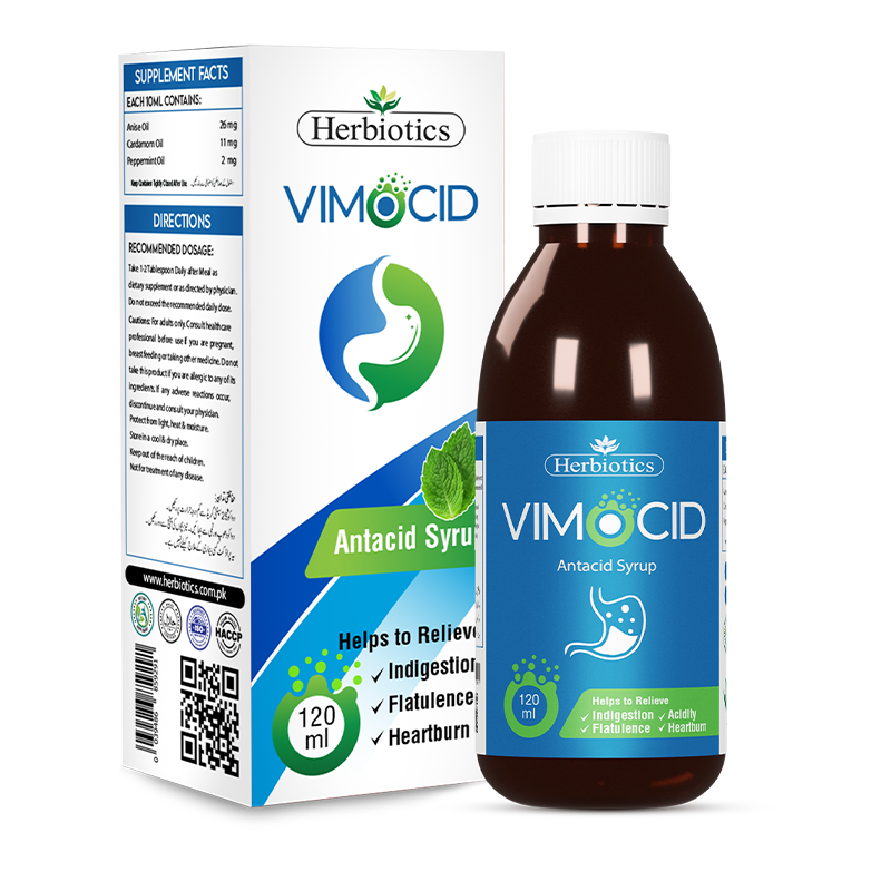 Herbiotics - Vimocid - Syrup - Standard Bottle - Digestion Support