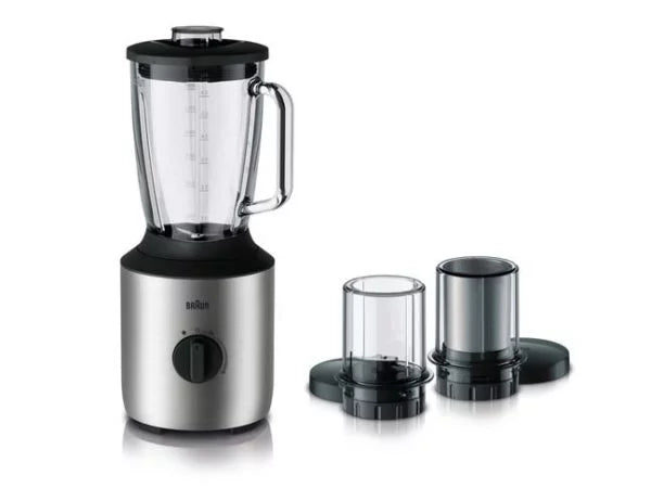 Braun - PowerBlend 3 - JB3273 - Jug Blender - Glass - 800W - w/Stainless Steel Black Body